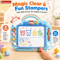 Tableau magnétique KZHM pour enfants, jouet éducatif réutilisable, bloc-notes effaçable pour l'apprentissage préscolaire, jouet pour enfants