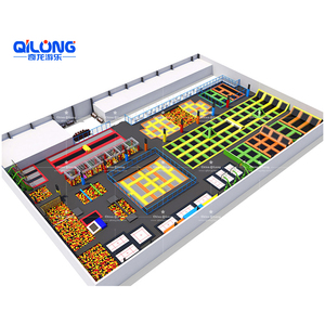 Профессиональный детский батут для гимнастики, крытый батутный парк с блоками из поролона от производителя - Product Image 5