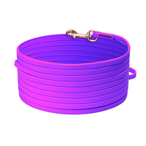 Guinzaglio per cani impermeabile personalizzato OEM guinzaglio da addestramento guinzaglio lungo rivestito in PVC durevole guinzaglio lungo resistente per cani di taglia media - Product Image 6