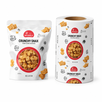 Sachets personnalisés à fenêtre en aluminium de qualité alimentaire, thermoscellables et résistants à l'humidité, pour l'emballage de snacks, noix, aliments pour animaux et confiseries