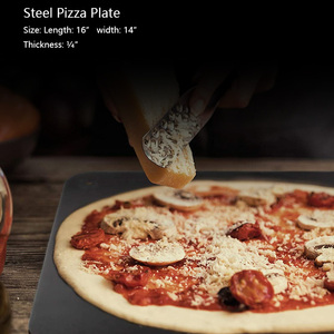 <span class=keywords><strong>Plaque</strong></span> à <span class=keywords><strong>pizza</strong></span> <span class=keywords><strong>en</strong></span> acier au carbone à revêtement d'huile végétale <span class=keywords><strong>pour</strong></span> la <span class=keywords><strong>cuisson</strong></span> <span class=keywords><strong>de</strong></span> pizzas - Product Image 3
