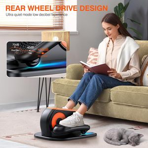 Máquina Elíptica de Escritorio Eléctrica, Silenciosa y Portátil, con 12 Velocidades Ajustables, Control Remoto, Pedalera <span class=keywords><strong>para</strong></span> Ejercicios Sentado, <span class=keywords><strong>para</strong></span> Personas <span class=keywords><strong>Mayores</strong></span>, de Plástico - Product Image 3