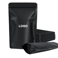 Pochette debout noire écologique personnalisable Ziplock recyclable mate Doypack pour boissons et emballages alimentaires séchés