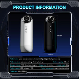 ألعاب جنسية للرجال البالغين، هزاز كهربائي أوتوماتيكي على شكل مهبل، أداة استمناء تلسكوبية للرجال - Product Image 6