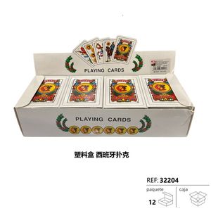 Plastic Spanish <b>Playing</b> <b>Cards</b> 12 Pack Standard Size For Games - Product Image 1