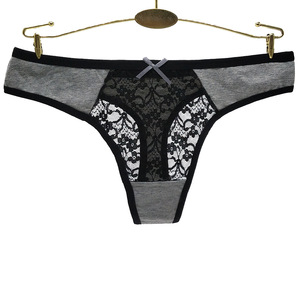 Nieuwste aanbieding: Schattig jong meisje draagt lage taille <span class=keywords><strong>thong</strong></span> G-string kant slipjes <span class=keywords><strong>sexy</strong></span> doorschijnend transparant damesondergoed - Product Image 6