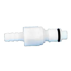 Good Price Plastic 1/4" Hose Barb In-Line Valved Shut Off Quick Connect Coupling Male Insert Disconnect Connector