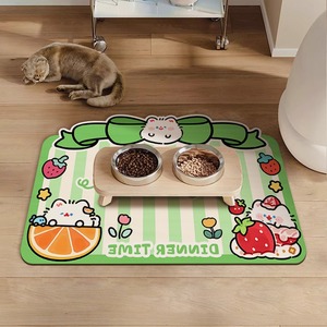 Tapis pour animaux de compagnie en terre de diatomée, rectangulaire, résistant aux taches, pour chats et chiens - Product Image 4