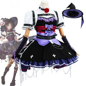 Conjunto de disfraz de Cosplay de juego de héroe para mujer para Carnaval de Halloween incluye vestido de fiesta y peluca para traje de juego de rol - Product Image 1