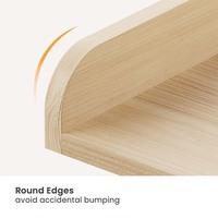 Planche de comptoir étanche pour lave-linge et sèche-linge WMS14-02, capacité 100 kg, étagère de rangement en bois robuste pour buanderie avec rebords de protection