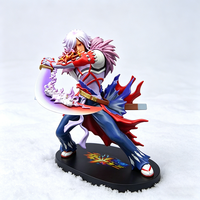 Figura Coleccionable de Espadachín de Anime, Estatua de Resina Realista con Efecto de Corte Dinámico, Modelo Decorativo para Colección y Regalo