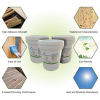 Colle liquide polyuréthane blanche à base d'eau pour le bois, idéale pour la fabrication de meubles et la menuiserie en construction