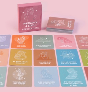 Ensemble de cartes d'affirmation pour la grossesse et la maternité, cartes inspirantes pour l'accouchement - Product Image 1