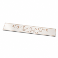 Étiquettes autocollantes personnalisées en aluminium pour flacons de parfum, étiquettes métalliques sur mesure, logo personnalisé, emballage d'étiquettes adhésives pour bouteilles, directement de l'usine.