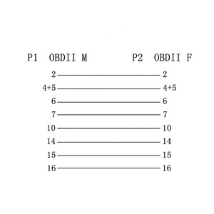 Câble d'extension plat OBD II 16 broches Linkyou, 1 pied, outil de diagnostic, connecteurs mâle-femelle angulaires, cuivre haute qualité automobile - Product Image 6