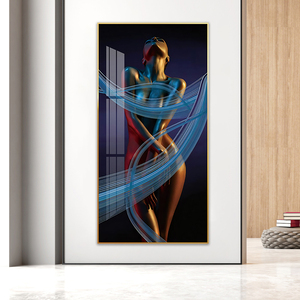 Une danse sexy <span class=keywords><strong>femme</strong></span> art mural nu peinture de luxe pour la décoration intérieure photo impression toile et affiche couloir entrée Un cadeau - Product Image 4