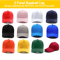 Gorras de Béisbol Unisex de 5/6 Paneles, Estilo Desgastado, Estructuradas, con Logotipo Bordado Personalizado, Cierre de Hebilla Metálica, Poliéster/Algodón, para Adultos
