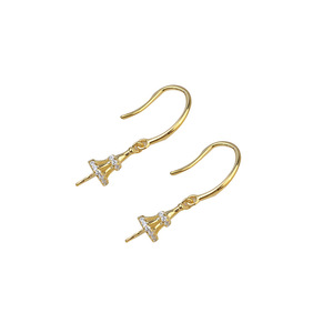 Juego de Accesorios de Plata de Ley S925 Hechos a Mano con Colgante de Doble Cuentas para Collar y Pendientes de Mujer, Soporte Vacío para Perlas de Europa - Product Image 5