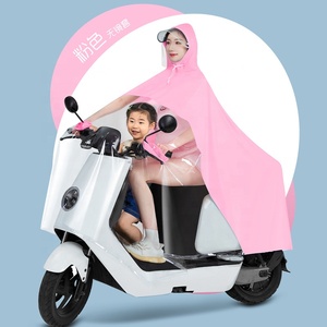 Bicicleta de moda universal para padres e hijos para dos personas para hombres y mujeres, motocicleta, scooter, chaqueta de bicicleta impermeable, <span class=keywords><strong>capa</strong></span> impermeable - Product Image 6