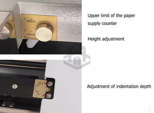 Máquina Eléctrica para Marcar y Perforar Papel, Tamaño Grande, Nueva, Modelo 650A FRONT - Product Image 6