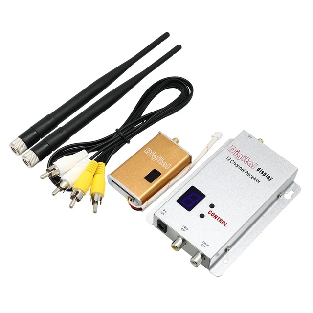 FPV 1.2GHz 5W Miniature Video Sender Graphic Transmission Wireless Video Transmitter and Receiver