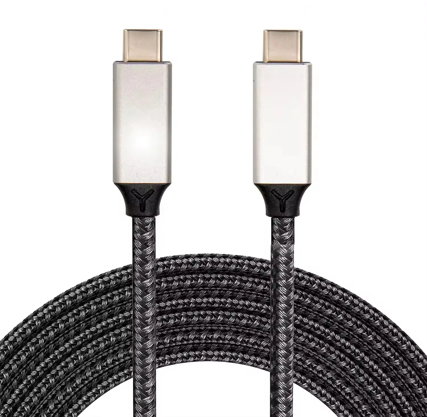 Nueva llegada producto de gran oferta 5A 100W USB 4,0 Cable de fábrica personalizado tipo C a tipo C Cable DE DATOS trenzado de carga rápida