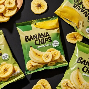 Custom Printing Logo Puffed Food Packaging 40g100g 160g 200g Snack Film Dried Potato Plantain Banana Chip Back <b>Sealed</b> <b>Bags</b> - Product Image 3