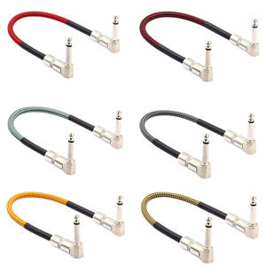 Gran oferta, nuevo diseño, instrumento, efector 6,35, dispositivo de alimentación de <span class=keywords><strong>guitarra</strong></span> eléctrica, Cable trenzado, 6 colores en 15cm - Product Image 2