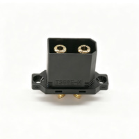 Connecteur d'alimentation Amass TS8WE-M à montage sur panneau, mâle, à bride fixe, plaqué or, pour batterie au lithium de drone et trottinette électrique