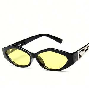 Gafas de Sol Unisex con Decoración de Pantera, Montura Pequeña, Estilo Vintage, Protección UV400, Gafas de Sol de Ojo de Gato Irregulares para Mujer, Gran Venta 2025 - Product Image 6