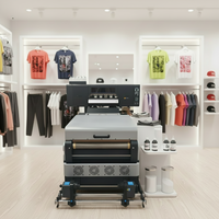 Imprimante industrielle DTF PrintVision 24 pouces à jet d'encre pour films PET avec agitateur et four de séchage DTF tout-en-un