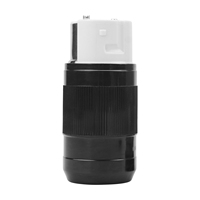Conector de Alimentación NEMA SS2-50R de 50 Amperios, Cubierta para Cable de Alimentación de RV, Enchufe con Bloqueo Giratorio