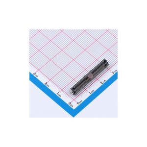 Conector ORIGINAL SAMTEC LSHM-150-02.5-L-DV-A-S-K, autoenganchable, 100 pines, SMD, dorado, paso de 0.020 pulgadas, pines personalizados, sin especificación de género, estándar estadounidense - Product Image 1