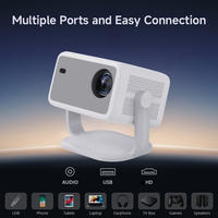Mini projecteur LED portable intelligent Faisceau vidéo 4K 1080p pour l'éducation au cinéma en plein air à la maison-Rétroprojecteur USB 3D Android Pico