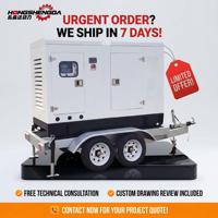 Générateurs diesel silencieux de type remorque mobile Cummins 30 kVA-100 kVA 40-100 kW 200 A ATS 60 Hz refroidis par eau de haute qualité