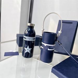 Thermos en acier inoxydable bleu et blanc, tasse à café isotherme, flacons isothermes, mug à café pour cadeaux de Noël - Product Image 5