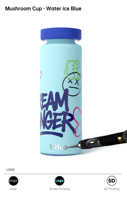 Bouteille d'eau isotherme en acier inoxydable 500 ml au design esthétique, finition mate douce au toucher, gobelet de voyage 17 oz, logo personnalisé