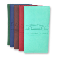 Accesorios personalizados para vehículos, portadocumentos para licencia de conducir, cierre magnético, cuero PU, carpeta de registro y seguro de coche