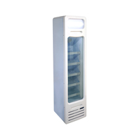 Congélateur commercial vertical MEISDA SD105BG 105L avec vitrine en verre mince, refroidissement direct, style à température unique