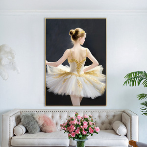Châu Âu-Phong Cách Cao cấp In Canvas Sơn Trang Trí Đào Tạo Hiện Đại Ba Lê Treo Tác Phẩm Nghệ Thuật Cho Dance Studio Cô Gái Nhảy Múa - Product Image 2