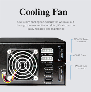 Venda quente interface SATA 3 baías 3.5 polegada hdd rack móvel com um ventilador de refrigeração proteger o disco rígido - Product Image 6