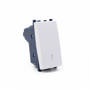 Interrupteur unipolaire blanc compatible avec Vimar Arke - Product Image 3