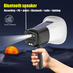 Усилители на солнечной батарее Многофункциональные Беспроводные колонки с синим зубом, сигнализация, радио, громкоговоритель, труба - Product Image 3