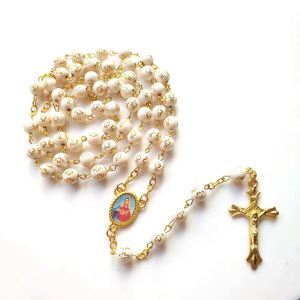 Support Custom Gold Cross <b>Beads</b> Rosary - Product Image 3
