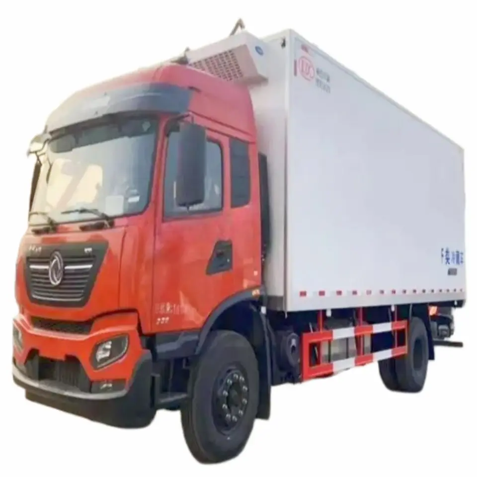 2024 핫 세일 Howo Foton Dongfeng Isuzu 12v 24v 화물 트럭 밴 냉동 장치 해산물 냉장 트럭 판매