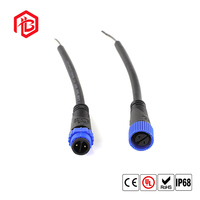M15 Wasserdichter 4-Poliger Luftfahrtstecker IP68 Stromverbindungskabel Elektrofahrzeug-Steckverbinder LED-Licht Industriell
