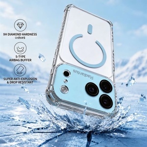 เคสโทรศัพท์ใสแม่เหล็กแฟชั่นสำหรับ iPhone 17 11 12 13 14 15 16 Pro Max 17 Air พร้อมฟิล์มเลนส์ HD กันกระแทก - Product Image 5