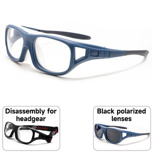 2025 ट्रेंडी कस्टम स्पोर्ट्स आईवियर प्लास्टिक फ्रेम बास्केटबॉल गॉगल पुरुषों के लिए सुरक्षात्मक आंख फुटबॉल चश्मा - Product Image 3