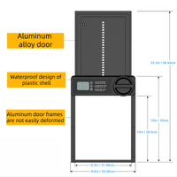 Porte automatique de poulailler à énergie solaire en alliage d'aluminium