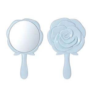 Miroir de poche miniature rond de forme mixte, de qualité supérieure, pour le maquillage, cosmétique, rose, marque privée, voyage, petit miroir de poche - Product Image 1